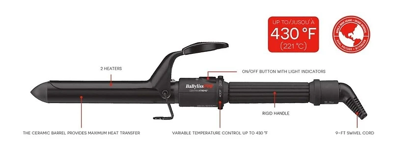 BPRO CURLING IRON 1 " CERAMIC