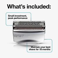 Braun 70S  Series 7 Foil and Cutter Replacement Head, Silver