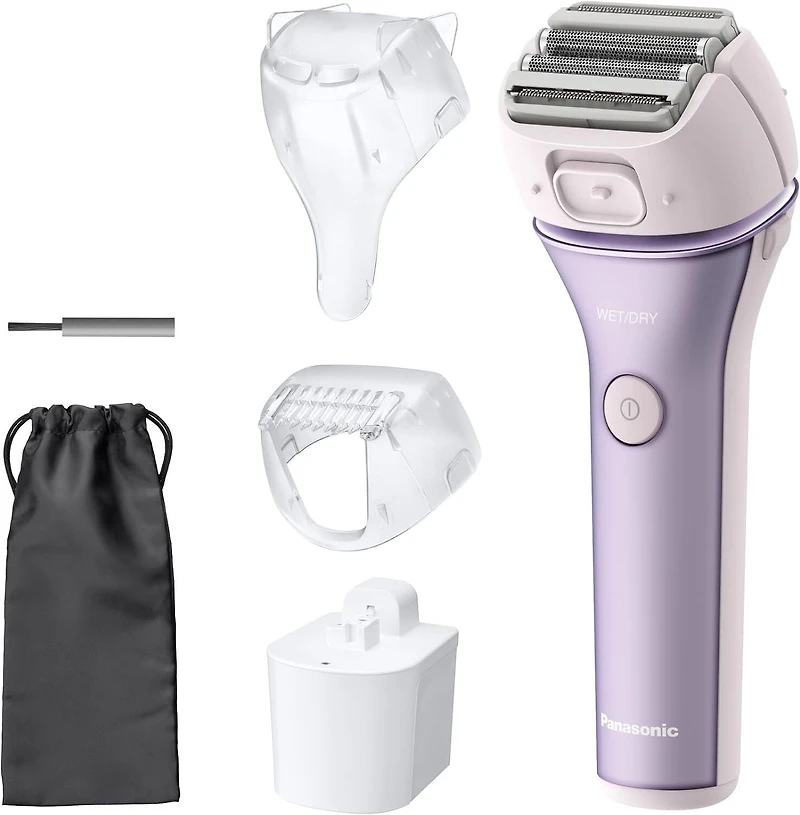 Panasonic Close Curves Wet-Dry Ladies Shaver with Bikini Attachment, Purple, ES-WL80-V