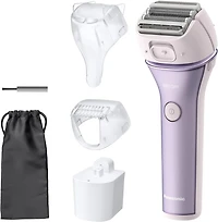 Panasonic Close Curves Wet-Dry Ladies Shaver with Bikini Attachment, Purple, ES-WL80-V