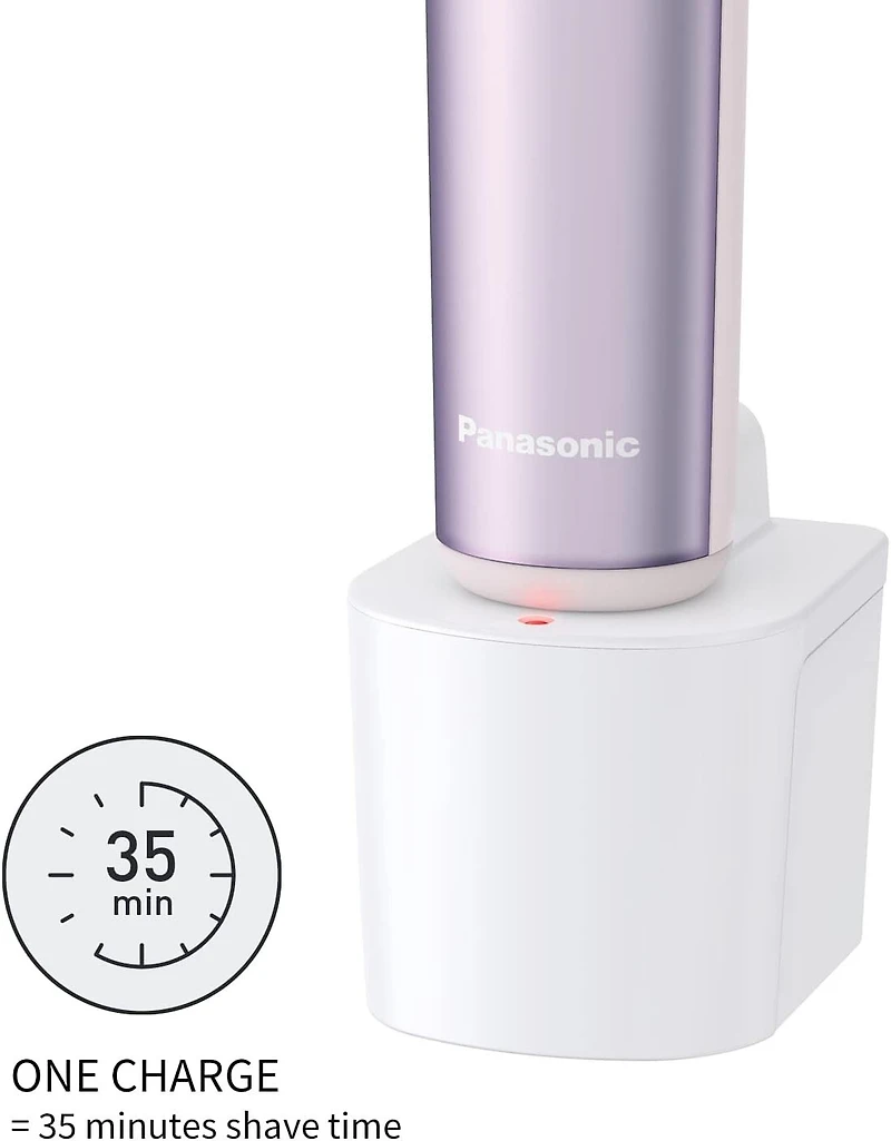 Panasonic Close Curves Wet-Dry Ladies Shaver with Bikini Attachment, Purple, ES-WL80-V