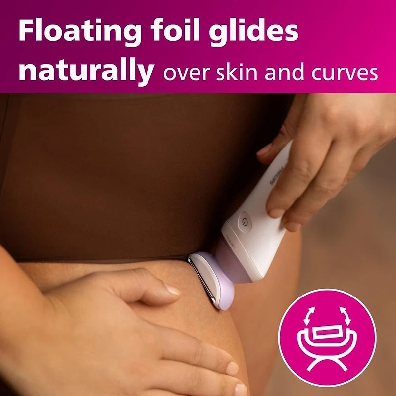 Philips Lady Shaver Series 6000 Wet-Dry Use 4 Accessories