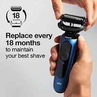Braun Series 5 53B foil and cutter replacement head black. Series 5 and Series 6
