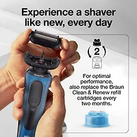 Braun Series 5 53B foil and cutter replacement head black. Series 5 and Series 6