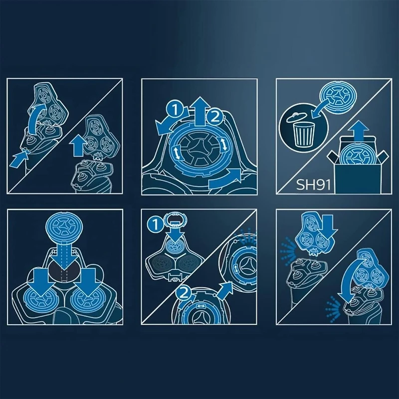 Philips  Series 9000/S9000 Prestige Replacement Shaving Heads SH91/53