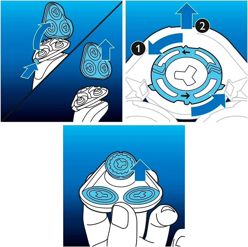 Philips SH50/53 Series 5000/6000 Blades Shaving Heads Replacement HQ8 Compatible