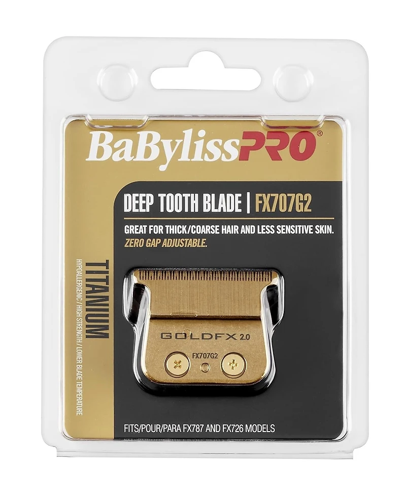 BaBylissPRO Gold Titanium 2.0  Deep Tooth Replacement T blade FX707G2