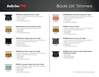 BaBylissPRO Gold Titanium 2.0  Deep Tooth Replacement T blade FX707G2