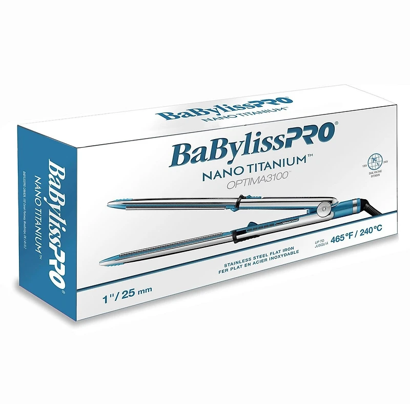BPRO FLAT IRON OPTIMA  1"  SS TITANIUM