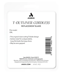 Andis Cordless T-Outliner Li Replacement T-Blade , #04535