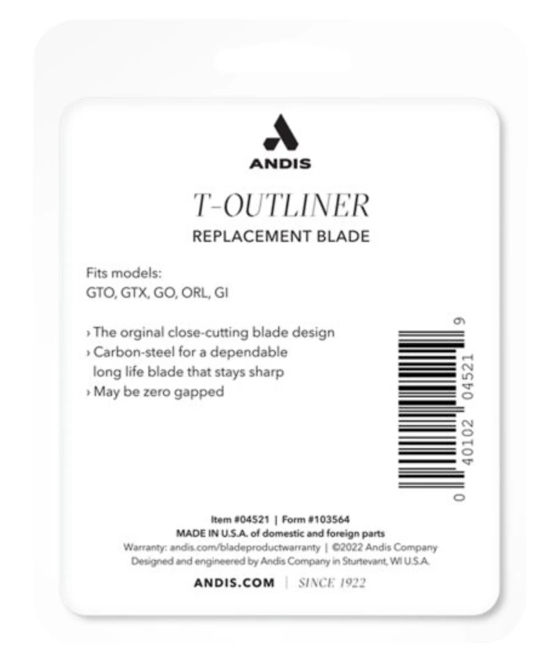 Andis T-Outliner Replacement T-Blade, #04521