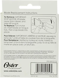 Oster Professional 76918-126 Replacement Blade for Classic 76 & other Model Clippers