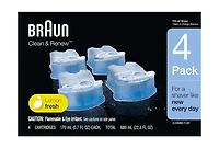 Braun Clean & Renew Refill Cartridges for Clean & Charge Systems 4pk (CCR4)