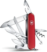 Victorinox Huntsman 91mm 15 Function Swiss Army Pocket Knife- Red- 1.3713