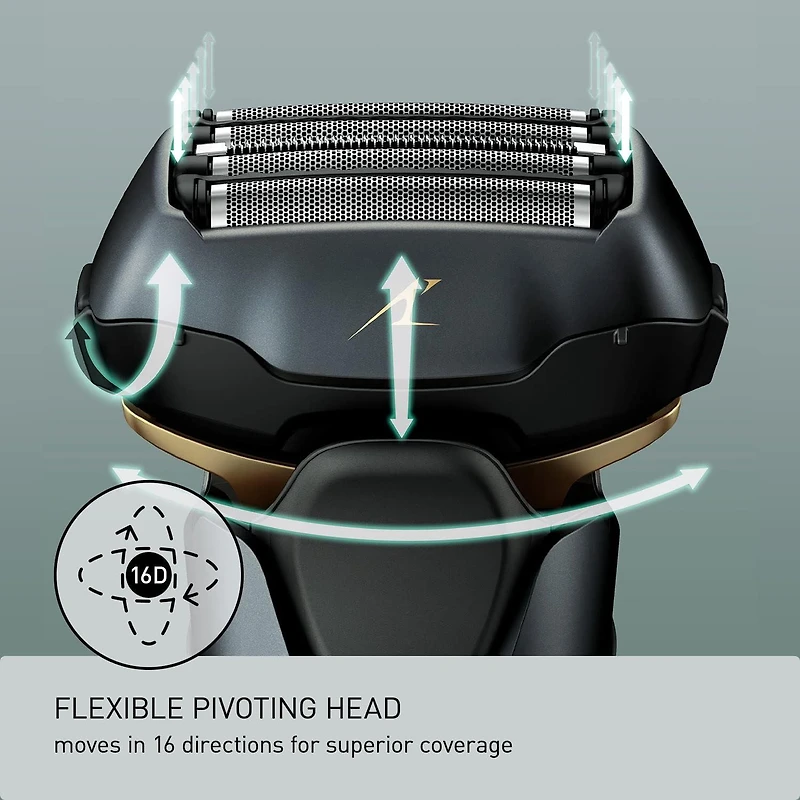 Panasonic ESLV67 Premium 5-blade Wet & Dry Electric Shaver, ARC5  Black