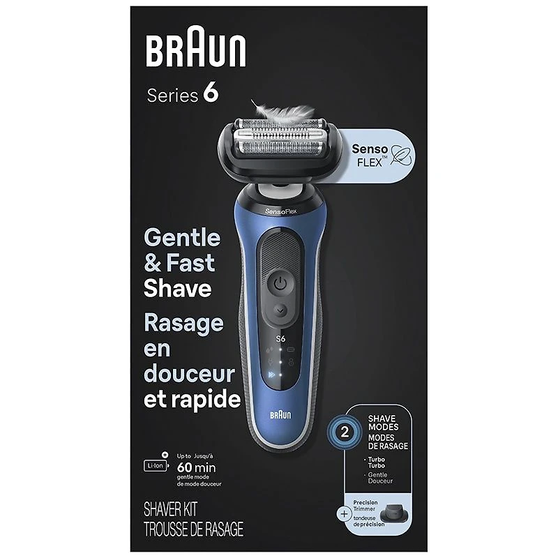 Braun Electric Shaver for Men, Series 6 6120s, Wet & Dry