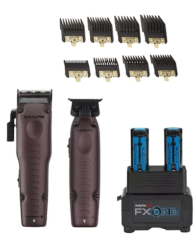 BaBylissPRO® FXONE Lo-ProFX Limited Edition Nightfall Collection Clipper & Trimmer + Battery System + Clipper Guides BUNDLE