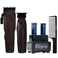 BaBylissPRO® FXONE Lo-ProFX Limited Edition Nightfall Collection Clipper & Trimmer + Battery System + Clipper Guides BUNDLE