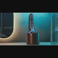 Philips  Series 9000 Electric Shaver, Wet & Dry Use, with Charging Stand, Cleaning System, S9986/55 , Black