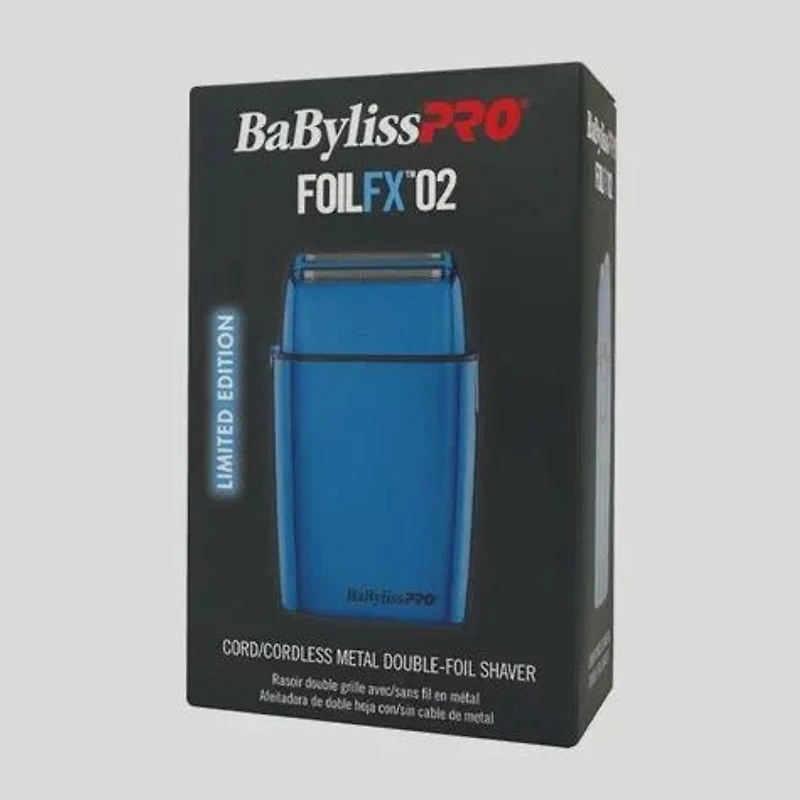 BaBylissPRO Blue Cord/Cordless Metal Double-Foil Shaver – FXFS2BL