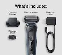 Braun Solo Series 5: 5018S Wet & Dry Electric Shaver with Precision Trimmer, Blue