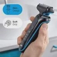 Braun Solo Series 5: 5018S Wet & Dry Electric Shaver with Precision Trimmer, Blue