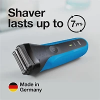 Braun Series 3 310s Wet & Dry Electric Shaver , Blue