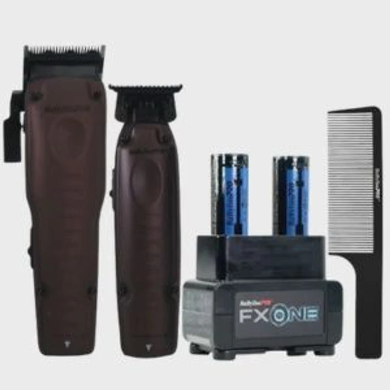 BaBylissPRO® FXONE Lo-ProFX Limited Edition Nightfall Collection Clipper & Trimmer + Dual Battery Charging PrePack