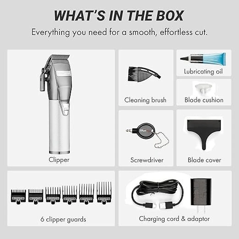 BABYLISSPRO CLIPPER  SILVER FX870NS