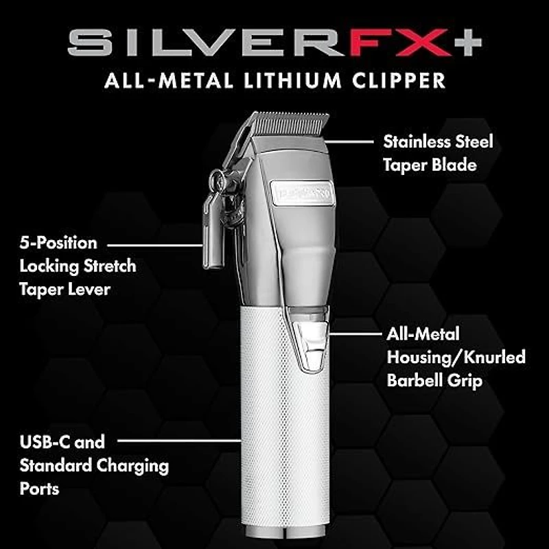 BABYLISSPRO CLIPPER  SILVER FX870NS