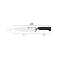 ZWILLING FOUR STAR CHEF KNIFE 200 MM
