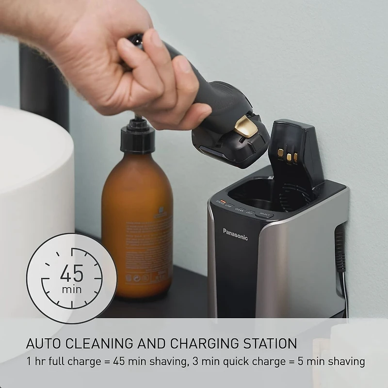 Panasonic ESLV67 Premium 5-blade Wet & Dry Electric Shaver, ARC5  Black