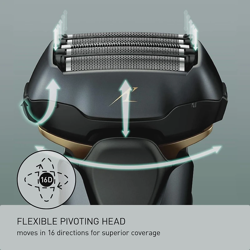 Panasonic ESLV67 Premium 5-blade Wet & Dry Electric Shaver, ARC5  Black