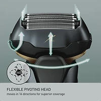 Panasonic ESLV67 Premium 5-blade Wet & Dry Electric Shaver, ARC5  Black