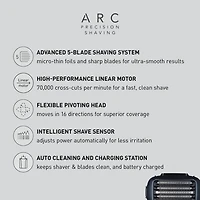 Panasonic ESLV67 Premium 5-blade Wet & Dry Electric Shaver, ARC5  Black