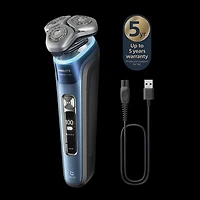 Philips  Series 9000 Electric Shaver, Wet & Dry Use, with Charging Stand, Cleaning System, S9986/55 , Black