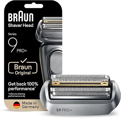 Braun 96M Series 9 Pro Electric Shaver Replacement Foil and Cutter, Matte Silver