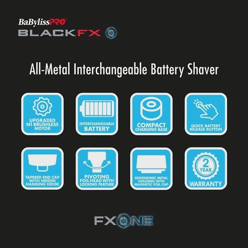 FXONE BLACKFX Double Foil Shaver FX79FSMB