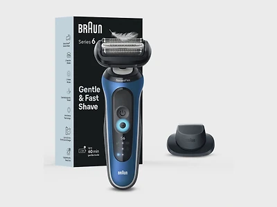 Braun Electric Shaver for Men, Series 6 6120s, Wet & Dry