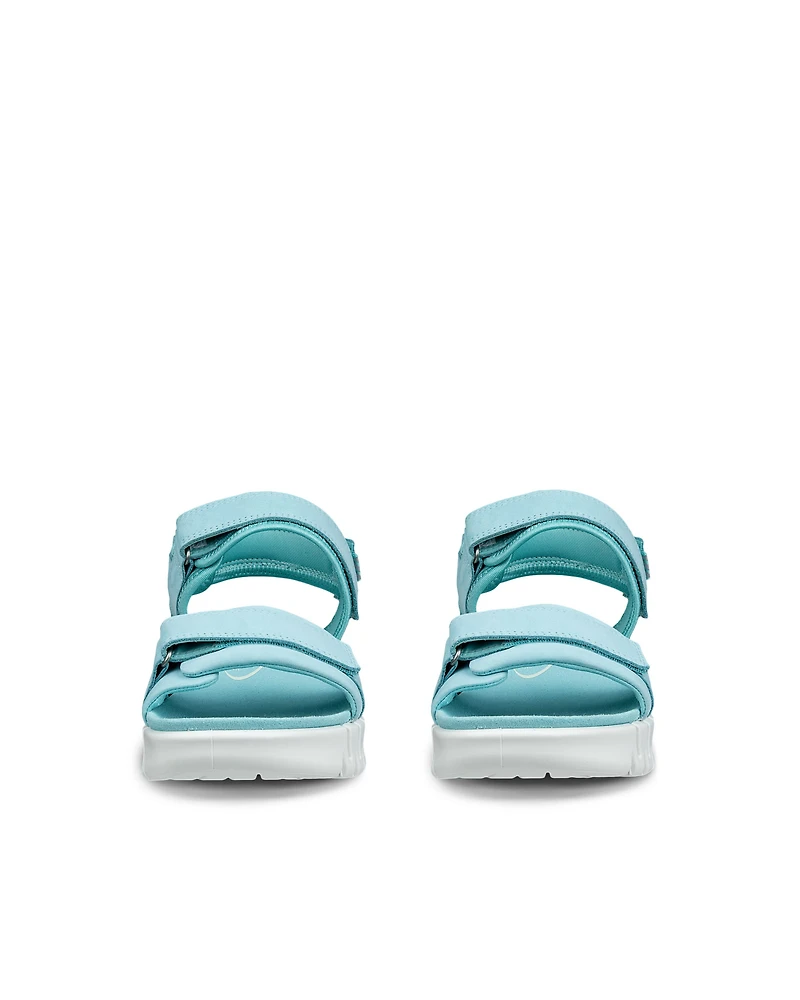 Women's ECCO® Gruuv SOL Leather Three Strap Sandal