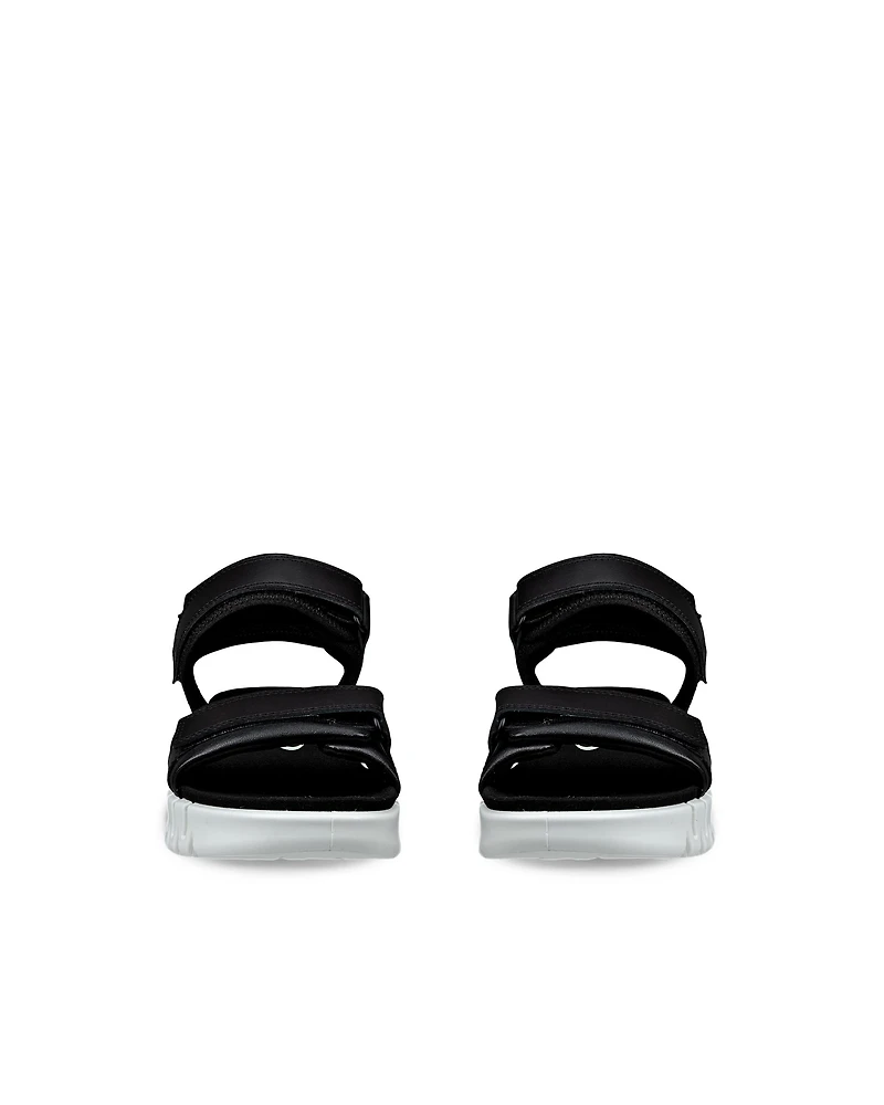 Women's ECCO® Gruuv SOL Leather Three-Strap Sandal