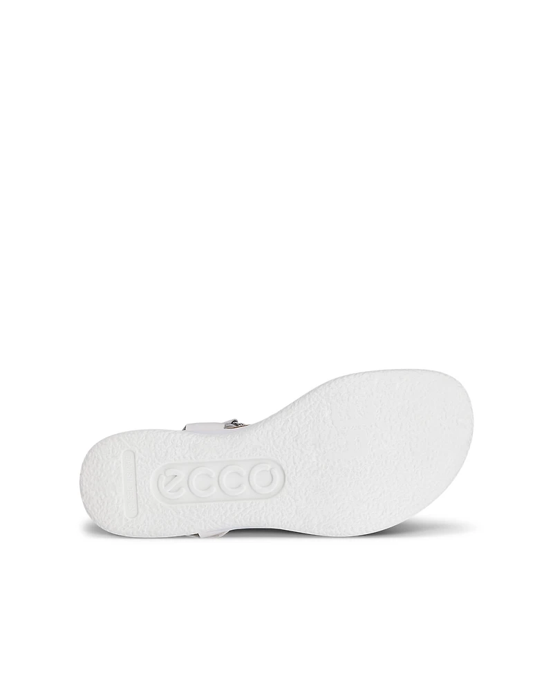 Women's ECCO® Flowt Leather Cork Heeled Wedge Sandal