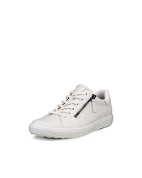 Women's ECCO® Soft 7 Leather Side-Zip Sneaker