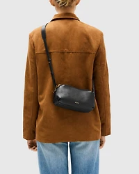 ECCO® Camera Leather Curve Crossbody Bag