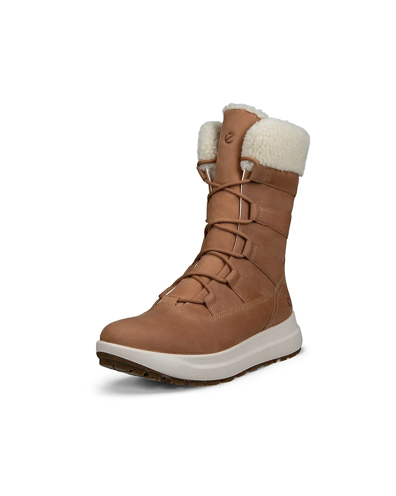 Women's ECCO® SOLICE Nubuck Waterproof Winter Boot