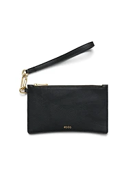 Women's ECCO® Wristlet Soft Pebbled Leather Pouch Bag