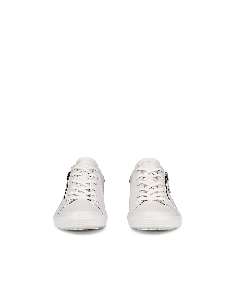 Women's ECCO® Soft 7 Leather Side-Zip Sneaker