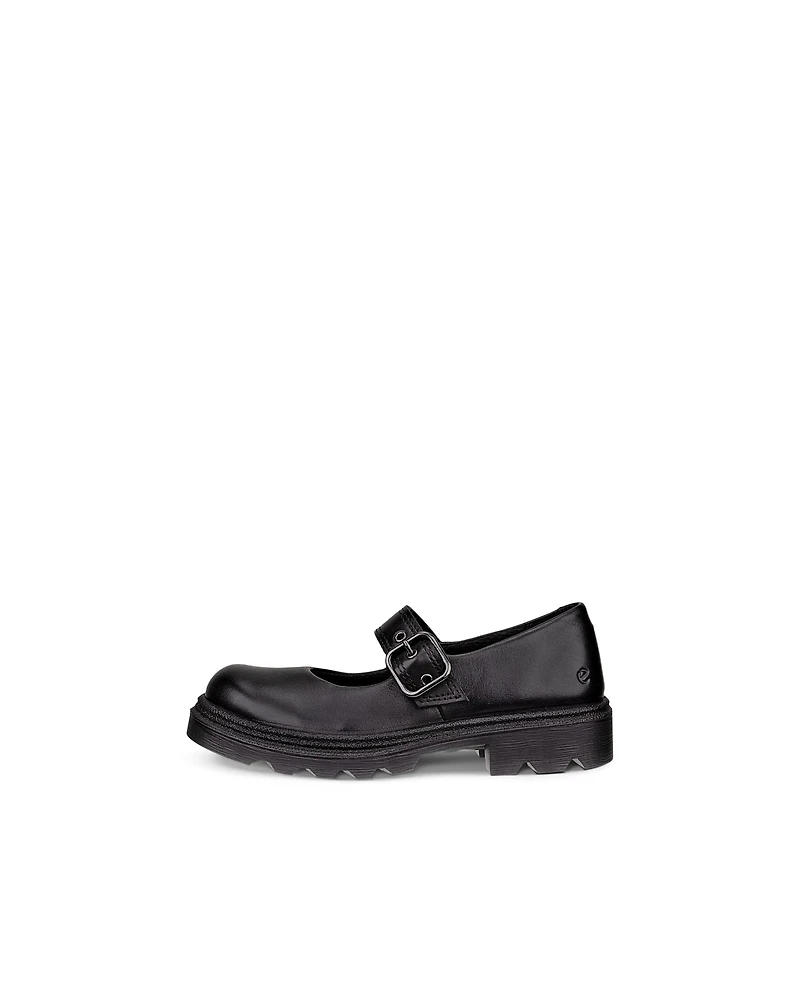 Kids' ECCO® Grainer Leather Mary Jane Shoe