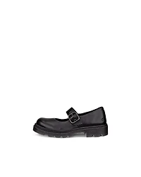 Kids' ECCO® Grainer Leather Mary Jane Shoe