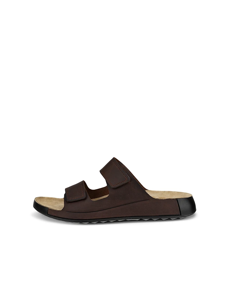 Men's ECCO® Cozmo Nubuck Two Strap Sandal